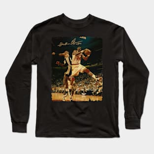 Hakeem Olajuwon - Vintage Design Of Basketball Long Sleeve T-Shirt